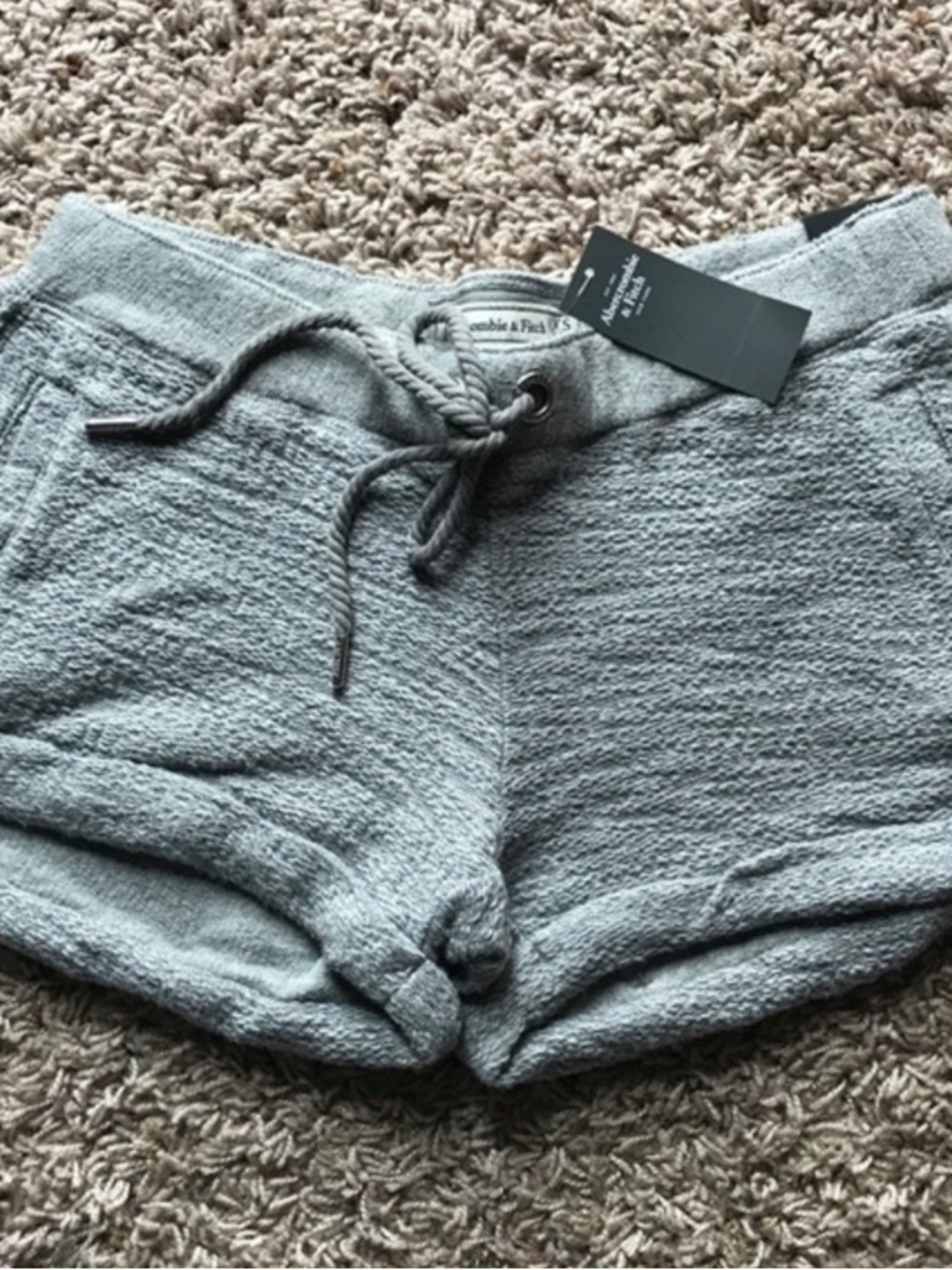 NWT Abercrombie & Fitch Soft Gray Shorts Xs - Picture 3 of 4
